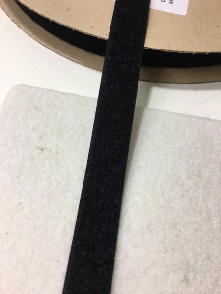 Flauschband Standard 20mm schwarz