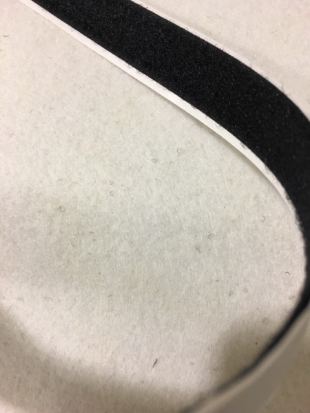 Flauschband selbstklebend 20mm schwarz