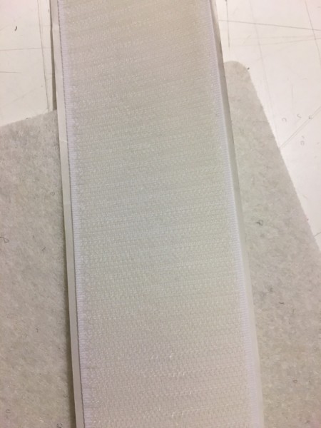 Flauschband Selbstklebend 50mm weiß