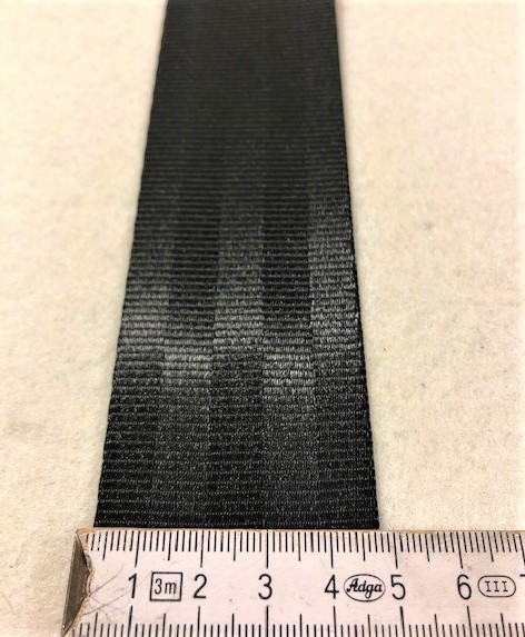 Autosicherheitsgurt Polyester SOPO Schwarz 50mm