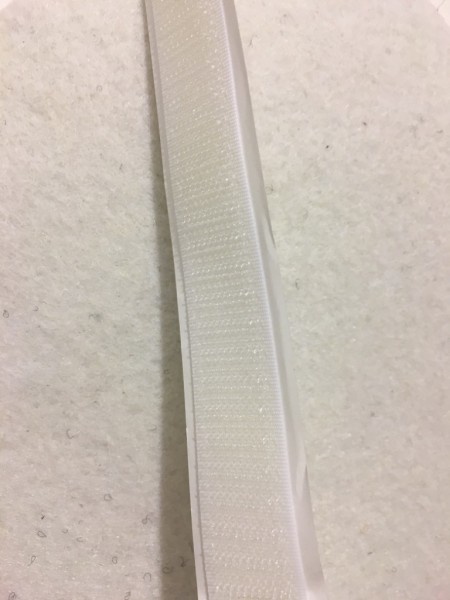 Hakenband Selbstklebend 20mm weiß